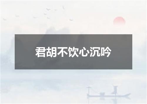 君胡不饮心沉吟