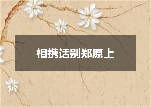 相携话别郑原上