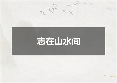 志在山水间