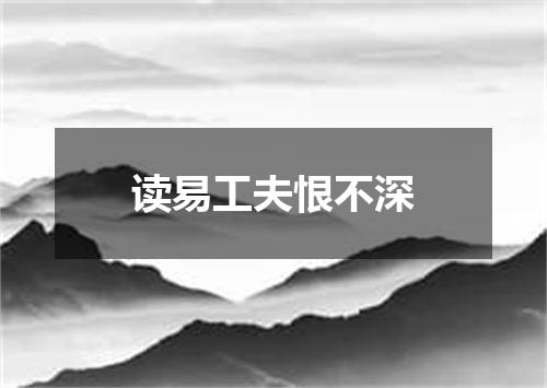 读易工夫恨不深
