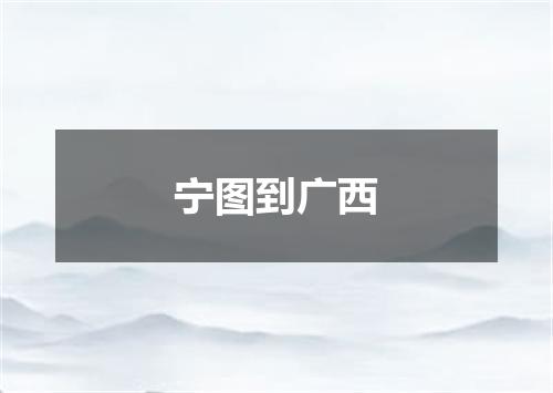 宁图到广西