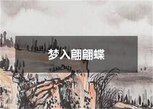 梦入翩翩蝶