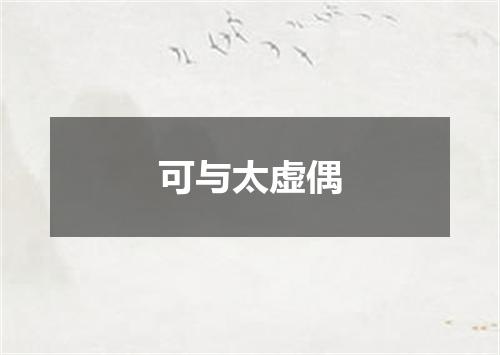 可与太虚偶