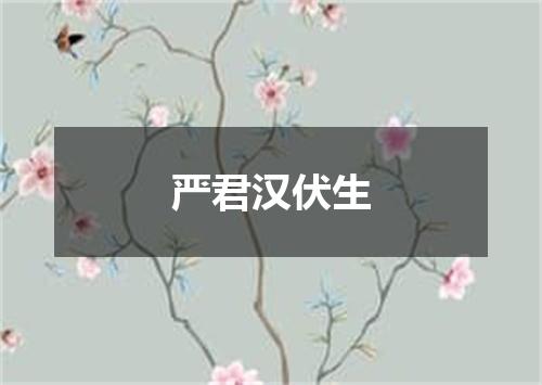 严君汉伏生
