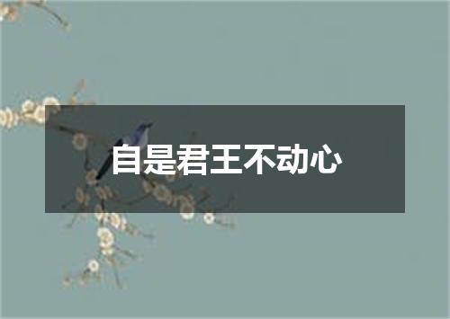 自是君王不动心