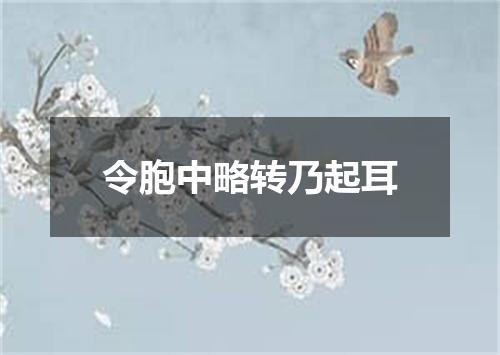 令胞中略转乃起耳