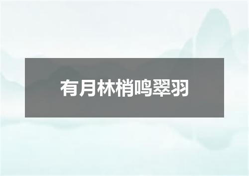 有月林梢鸣翠羽