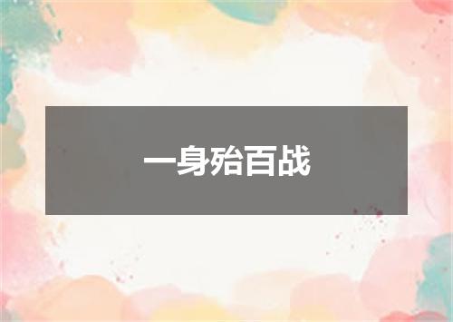 一身殆百战