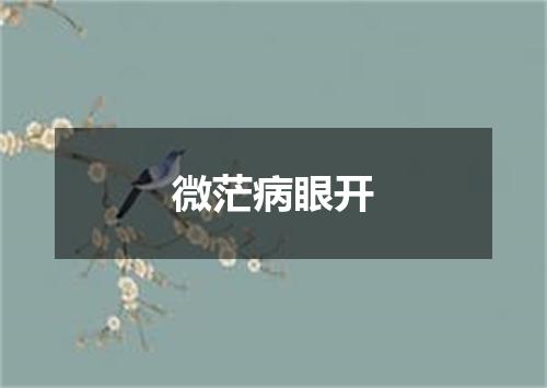 微茫病眼开