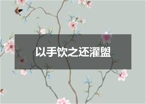 以手饮之还濯盥