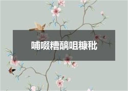 哺啜糟醨咀糠秕