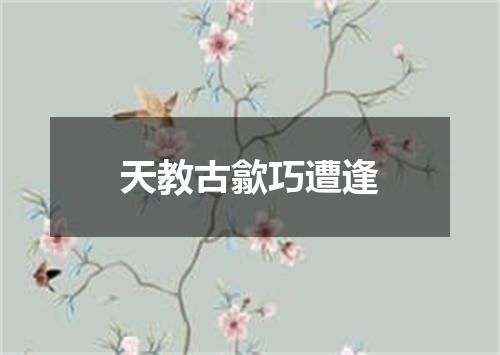 天教古歙巧遭逢
