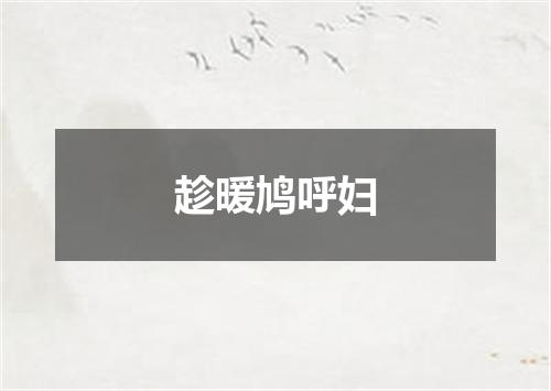 趁暖鸠呼妇