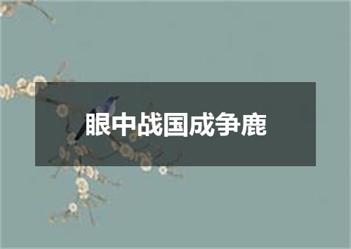 眼中战国成争鹿