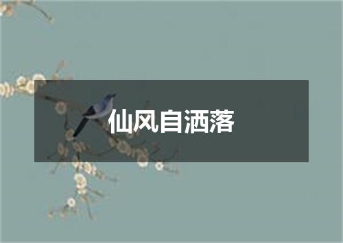 仙风自洒落