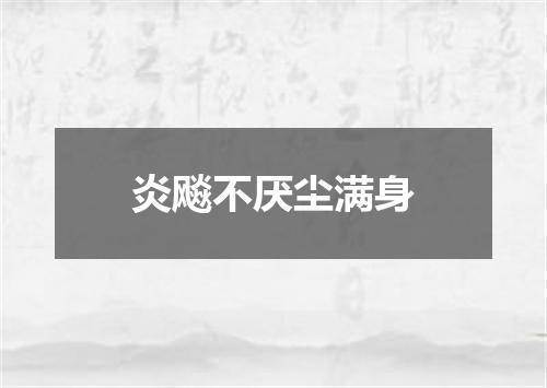 炎飚不厌尘满身