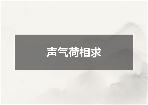 声气荷相求