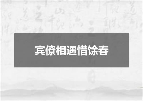 宾僚相遇惜馀春