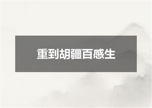 重到胡疆百感生