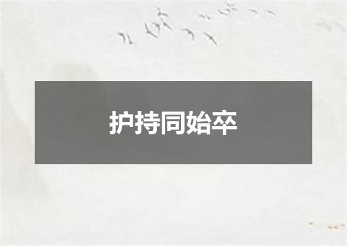 护持同始卒