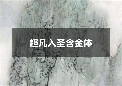 超凡入圣含金体