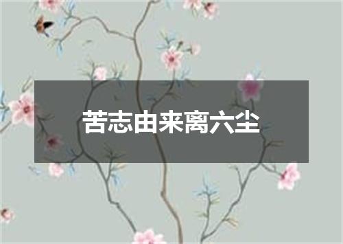 苦志由来离六尘