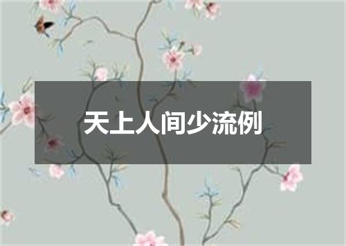 天上人间少流例