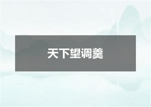 天下望调羹
