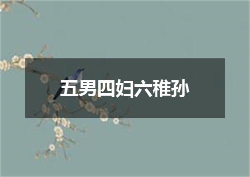 五男四妇六稚孙