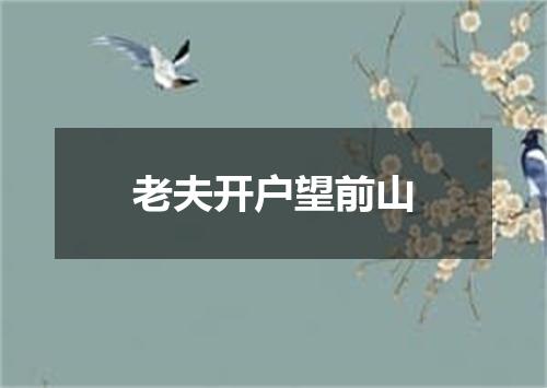 老夫开户望前山