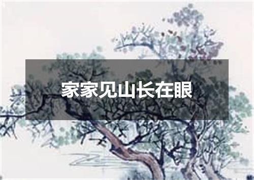 家家见山长在眼