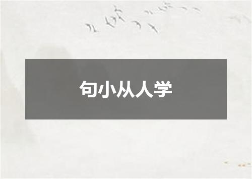 句小从人学