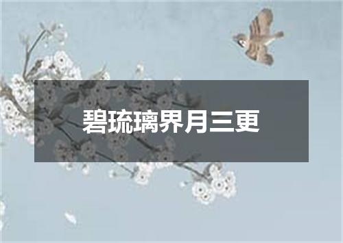 碧琉璃界月三更