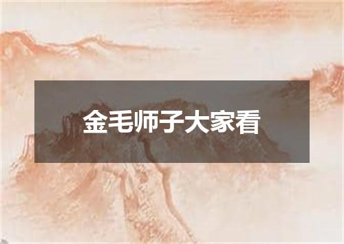 金毛师子大家看