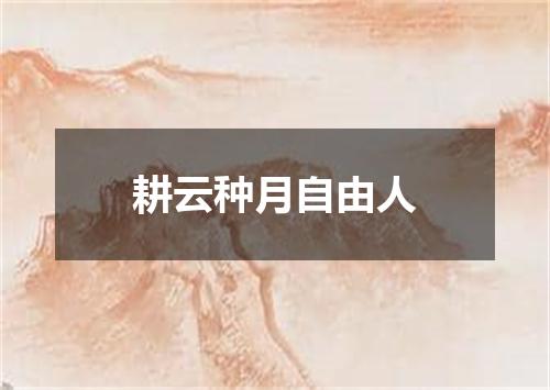 耕云种月自由人
