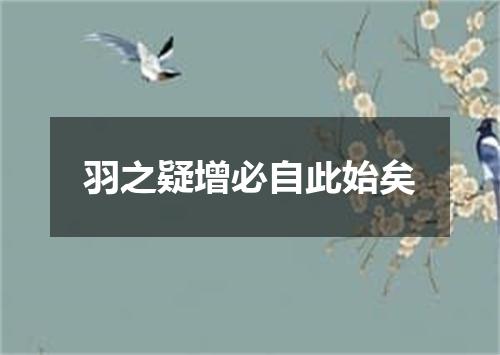 羽之疑增必自此始矣