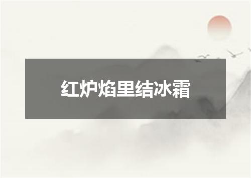 红炉焰里结冰霜
