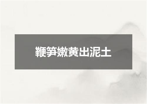 鞭笋嫩黄出泥土