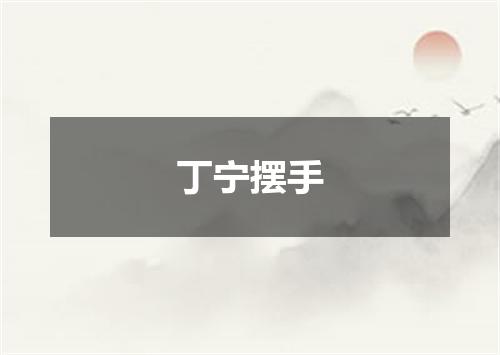 丁宁摆手