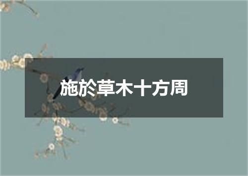 施於草木十方周
