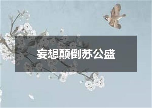 妄想颠倒苏公盛