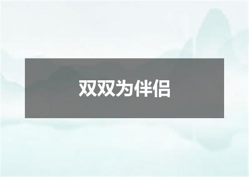 双双为伴侣