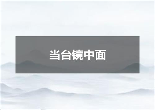 当台镜中面