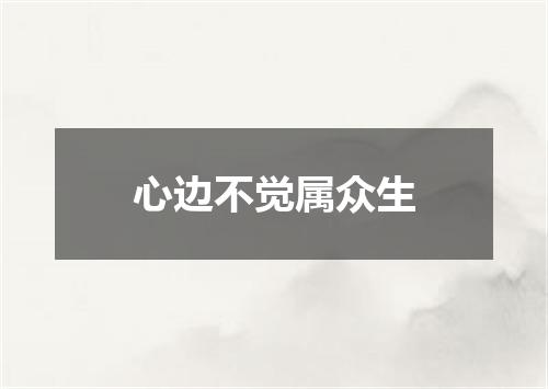 心边不觉属众生