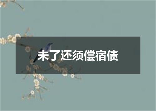 未了还须偿宿债