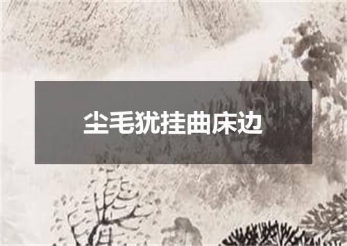 尘毛犹挂曲床边