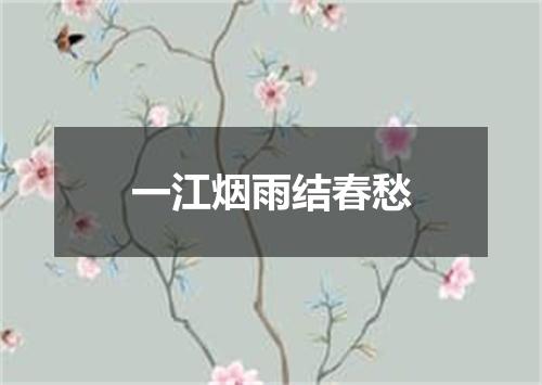 一江烟雨结春愁