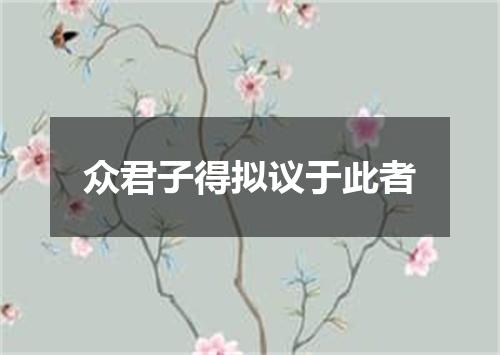 众君子得拟议于此者