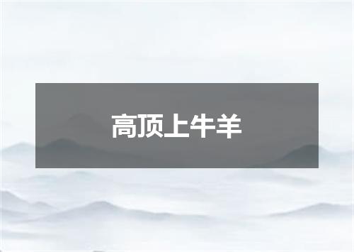 高顶上牛羊