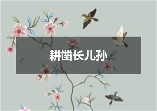 耕凿长儿孙